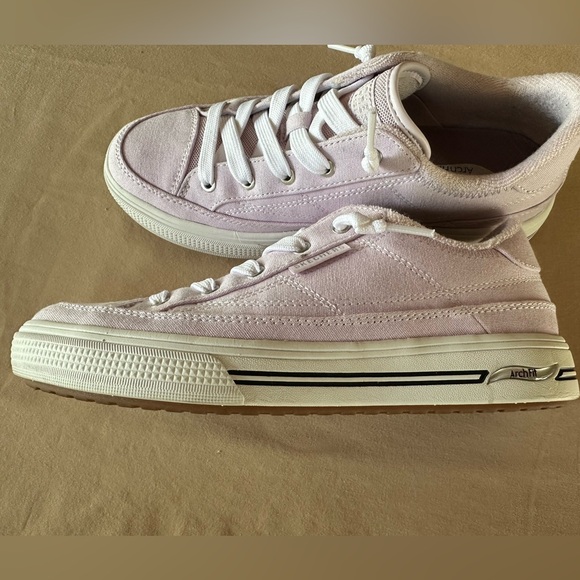 Pink Skechers Arch Fit Arcade Tennis Shoes - Picture 11 of 12
